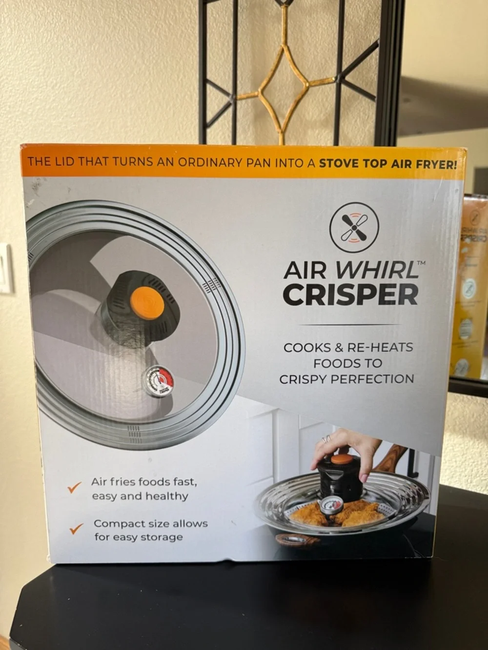Air Whirl Crisper Stove Top Air Fryer Lid